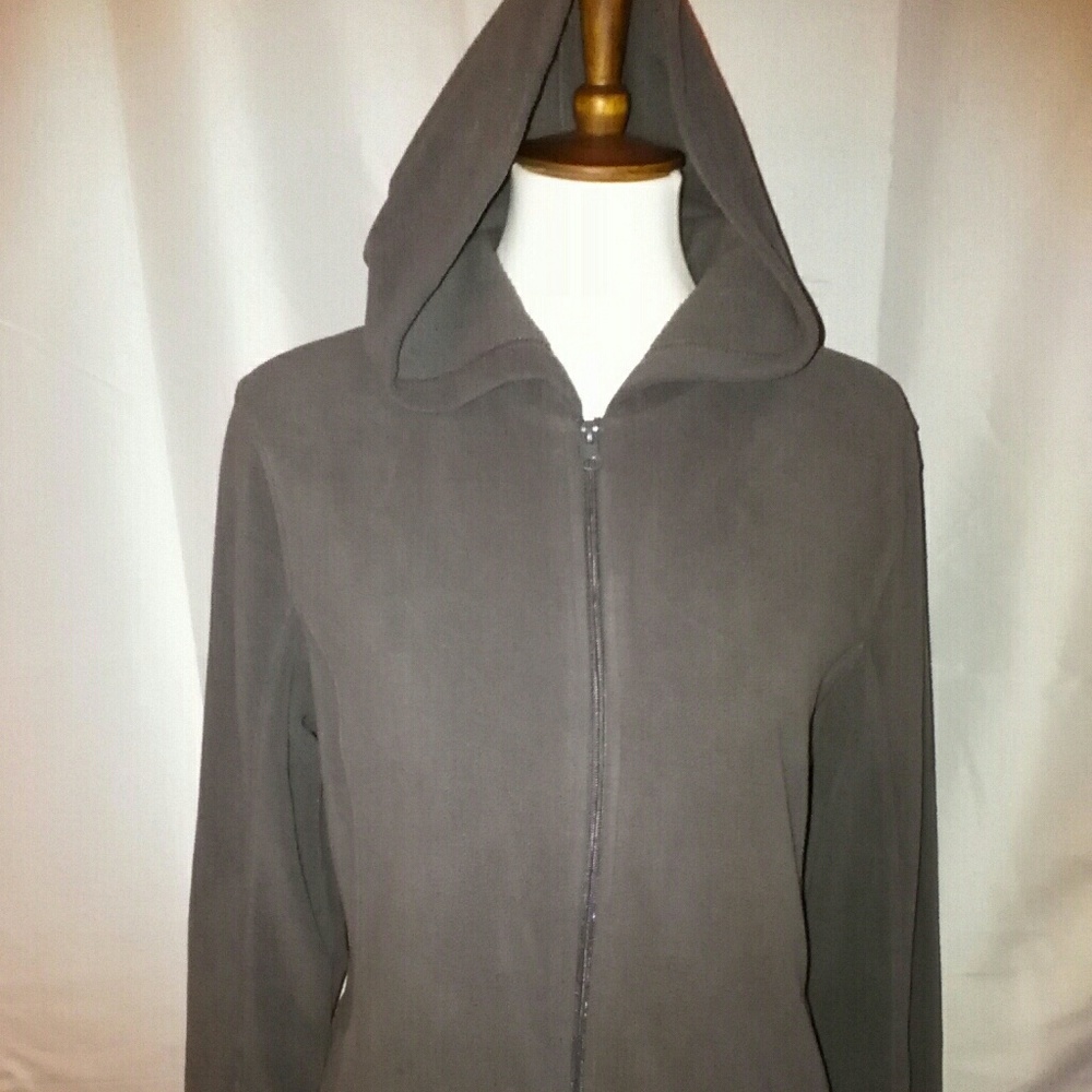 EUC super soft gray zip hoodie